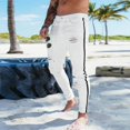 thumbnail image 2 of B91xZ Mens Comfort Fit Jeans Stretch Ripped Skinny Jeans with Pockets,White M, 2 of 5