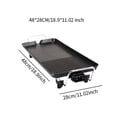 thumbnail image 2 of Abbracc Plaque Chauffante Électrique Poêle Électrique BBQ Poignées Qui Restent Froides Camping Portable Gril Plat Outil de Barbecue Plaque de Cuisson Gril Intérieur L, 2 of 9