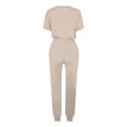 thumbnail image 5 of Chbgutlmr Ensembles d'Entraînement pour Femmes 2 Pcs T-Shirts à Col Rond à Manches Courtes Pantalons Joggers Confortables Tenues Athlétiques d'Été, 5 of 5
