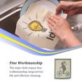 thumbnail image 3 of Kitchen Cleaning Cloth Bowls Washing Towel Dishes Wash Rag Kitchens Tools Household Absorbent Dish Cloths with Lovely Patterns Riding rabbit, 3 of 7