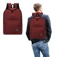 thumbnail image 4 of Backpack Large Capacity Adjustable Strap Solid Color Simplicity Outdoor Nylon Travel Bag, 4 of 7