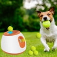 thumbnail image 2 of Automatic Dog Ball Launcher for Dogs with 3 Balls, Interactive Dog Ball Thrower Mental Stimulation Dog Toys, Dog Tennis Ball Machine 3 Adjustable Throwing Distances, Rechargable & Reliable, 2 of 7