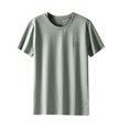 thumbnail image 2 of Besolor T-Shirts d'Été pour Hommes à Col Rond, Manches Courtes, Décontractés, Respirants, de Gym, de Course, Athlétiques, Basiques, 2 of 4
