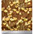 thumbnail image 1 of Soimoi Poly Georgette Fabric Buttercup Floral Printed Craft Fabric by The Yard 52 Inch Wide, 1 of 1