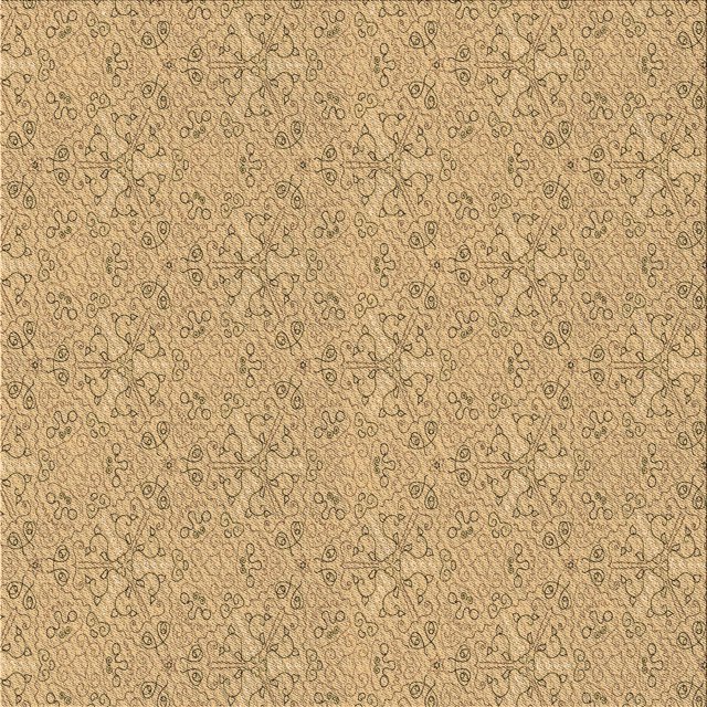 Ahgly Company Tapis de Zone Carré Transitionnel Lavable en Machine, Brun Cannelle, 6 Pieds Carré