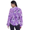 thumbnail image 4 of Moomaya Chemise Boutonnée Imprimée pour Femme Col Mandarin Manches Longues Haut d'Été, 4 of 7