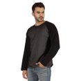 thumbnail image 3 of Inkmeso Men's Regular Fit Round Neck Shirt Solid Raglan Long Sleeve T-Shirts, 3 of 7