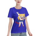 thumbnail image 2 of T-Shirt Basique à Manches Courtes pour Femmes Sailor Moon Édition Q Tsukiha, 2 of 6