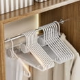 thumbnail image 4 of Chmadoxn Non Mark Hanger With Fragrances Diffuser Antis Slide Clothes Hanger For Home Use Space Saving Garment Rack With Hook Drying Shoulder Savers Aromatherapy Hanger Plastics hanger, 4 of 6