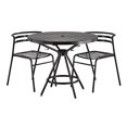 thumbnail image 4 of Safco CoGo Table Ronde Intérieure et Extérieure 36 Pieds Acier Résistant aux UV et aux Intempéries Table à Manger Extérieure avec Ouverture Parapluie, Noir (1 Unité), 4 of 4