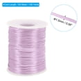 thumbnail image 2 of Unique Bargains 1.5mm x 109 Yard Nylon Satin Cord 1.5mm Beading String Braided Rope, Light Purple, 2 of 6