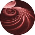 thumbnail image 1 of Ahgly Company Machine Washable Indoor Round Transitional Fire Brick Red Area Rugs, 5' Round, 1 of 7