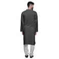 thumbnail image 3 of Atasi Kurta Pyjama Uni pour Hommes à Col Mandarin Kurta Pyjama Ethnique, 3 of 5