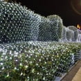 thumbnail image 3 of Estbridge Halloween/Christmas Net Lights Outdoor  6.6FT x 6.6FT 144 LED Fairy String Light with 8 Lighting Modes  Connectable Light for Garden Tree Bushes  Holiday Wedding Party Decoratio, 3 of 7