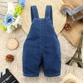 thumbnail image 2 of KIDSCOOL SPACE Baby Toddler Cute 3D Animal Summer Jean Overalls Shortalls,2-3 Years, 2 of 5