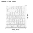 thumbnail image 2 of Unique Bargains Vinyl Self Adhesive Letter Number Sticker Decal Kit, White 81 Piece 10 Sheets, 2 of 5
