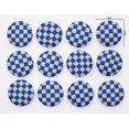 thumbnail image 3 of Soimoi Blue polyester Crepe Fabric Geometric Check Decor Fabric Printed Yard 42 Inch Wide, 3 of 3