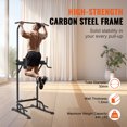 thumbnail image 2 of KFFKFF Strength Training Tower, Pull Up Bar Stand with 10-Level Height Customization, Comprehensive Home Gym Fitness Gear, 7-Level Backrest Adjustment, Cushioned Elbow Pads, Supports 440LBS, 2 of 9