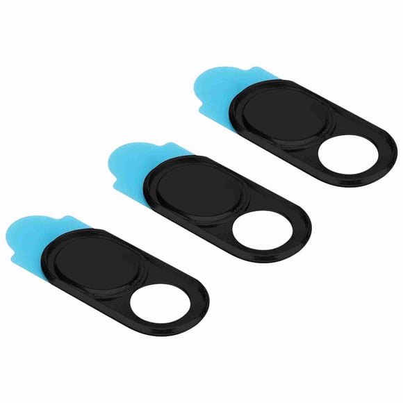 Riousery Premium Metal Webcam Cover 3-Pack Privacy Protector for Laptops and Smartphones (Black) - 35.56 cm / 14 inches