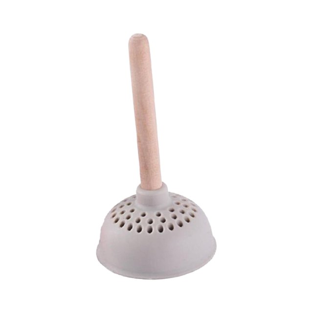 Abbracc Silicone Thé Crépine Résistant à la Chaleur Forme de Piston de Toilette pour Bureau Réunion Gris Clair