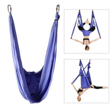 Hamac de Yoga Aérien Respirant, Hamac Aérien, Tissu en Nylon à Prise Suspendue pour Entraînement Physique, Chaise Balançoire à Haute Élasticité pour Entraînement Physique Yoga