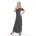 thumbnail image 2 of White Mark Women's Cold Shoulder Maxi Dress, 2 of 4