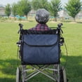 thumbnail image 4 of Sac pour Fauteuil Roulant avec Poche Intérieure, Rangement à Suspendre au Dos, Pochette de Voyage, Fourre-Tout, Sac à Dos, Bleu Foncé, 4 of 7