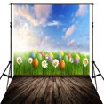 thumbnail image 1 of Coofit Photographie Fond Mignon Oeuf Coloré Photo Toile de Fond Studio Accessoire pour Pâques, 1 of 6