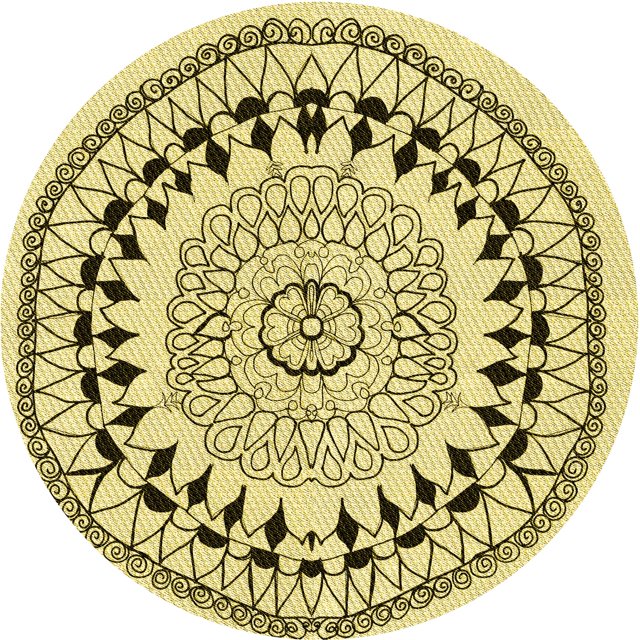 Ahgly Company Tapis d'Intérieur Lavable en Machine Carré Transitionnel Jaune Soleil, 3 Pieds Carré