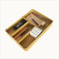 thumbnail image 3 of GUOOL Desk Drawer Organizer Tray for Home Office Sticky Notes Pencil Holder yellow, 3 of 7