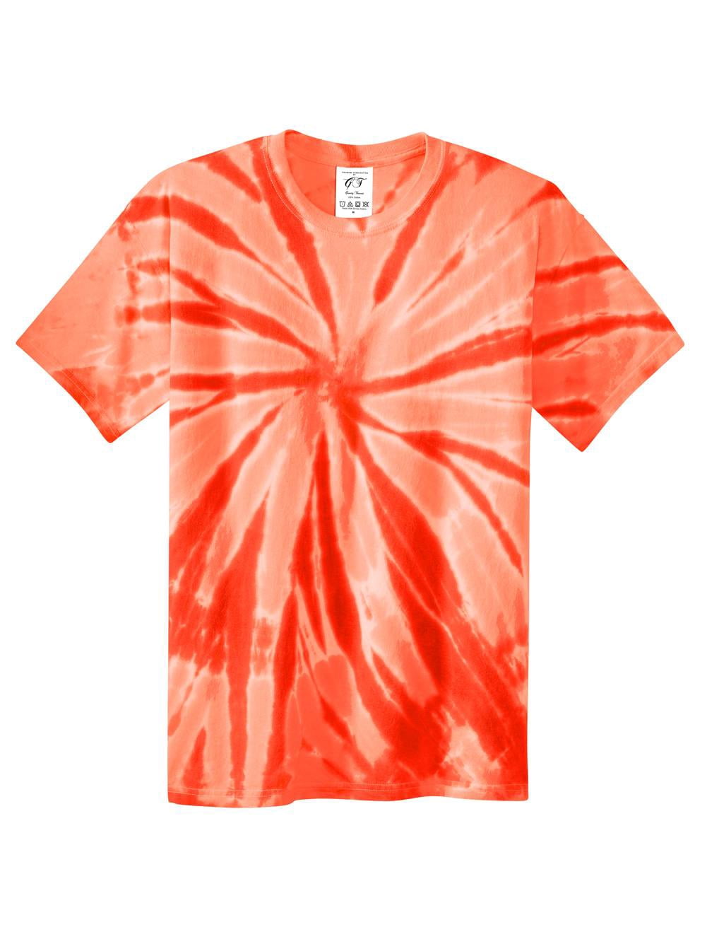 Gravity Threads T-Shirt Teinture sur Nœuds à Manches Courtes pour Jeunes - Orange - Petit