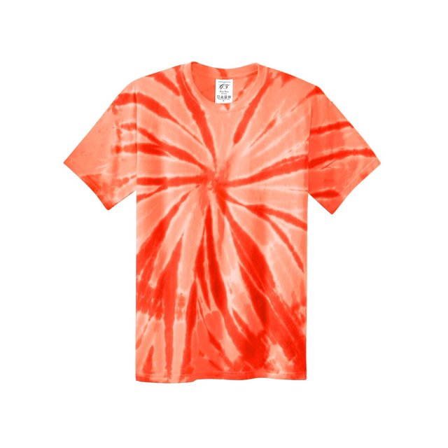 Gravity Threads T-Shirt Teinture sur Nœuds à Manches Courtes pour Jeunes - Orange - Petit