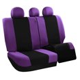 thumbnail image 1 of FH Group Light & Breezy Flat Cloth Car Seat Cover Set For Car Truck SUV Van Purple - Rear, 1 of 5