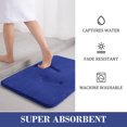 thumbnail image 4 of zanvin Memory Foam Bath Mat 5 Set Bathroom Rugs for 5 Pcs Toilet Mats Universal Soft Comfortable Water Absorption Non-Slip Thick Machine Washable Easy Dry Dark Color Bath Rugs, Gifts for Women, 4 of 5