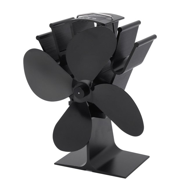 Heat Powered Stove Fan, Fireplace Fan Noiseless Eco Friendly Thermodynamic Efficient For Home