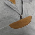 thumbnail image 3 of QIPOPIQ Unisex-Adult Fleece Quarter-Zip Cadet Collar Sweatshirt Clearance, 3 of 6