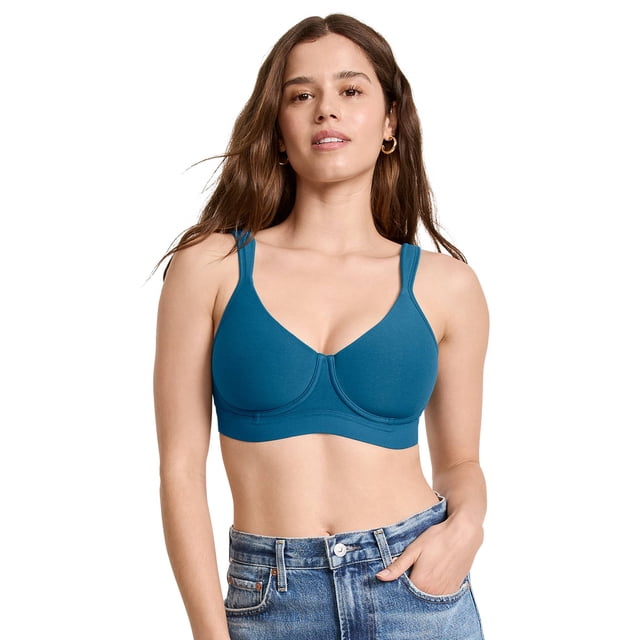 Jockey Cooling Cotton Blend Wirefree Full Coverage Molded Cup Bra