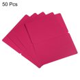 thumbnail image 3 of Unique Bargains Cartes de Vœux Vierges, Lot de 50 Cartes de Faveur Décoratives Pliables, Papier Rouge Nacré, 3 of 5