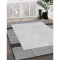 thumbnail image 3 of Ahgly Company Tapis de Zone Rond d'Intérieur Lavable à la Machine, Style Transitionnel, Gris Canon, 4 Pieds Rond, 3 of 7