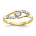 thumbnail image 1 of 10K Yellow Gold CZ Cubic Zirconia Ring, 1 of 2