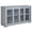 Light Grey, variant on HOMCOM Kitchen Sideboard Stackable Storage Cabinet with Sliding Glass Door