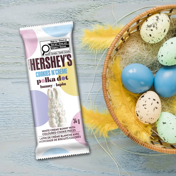 Hershey's Cookies 'n' Crème Polka Dot Bunny 34g - Walmart.ca