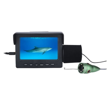 Détecteur de Poissons Vidéo Portable Détecteur de Poissons Vidéo Portable Caméra de Pêche sous-Marine de 4,3 Pouces 1000TVL 6 Pcs Caméra de Poissons Vidéo LED Blanche/ir Détecteur de Poissons, Vision Nocturne et Conception Étanche