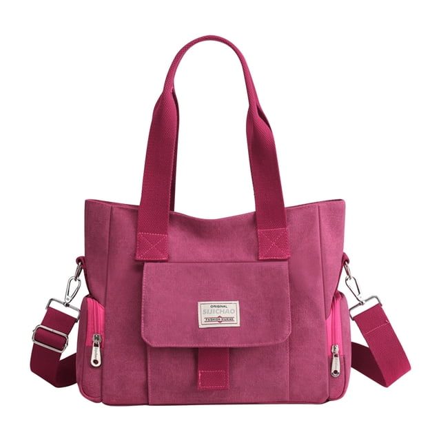 TopLLC Sac en Toile Grande Capacité Sac pour Femmes Sac à Main Mode Sac Bandoulière Polyvalent pour Femmes Sac Messager
