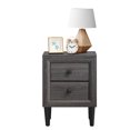 thumbnail image 1 of Patiojoy Nightstand Beside Table W/Drawer Retro Grey Night Table House Furniture, 1 of 5