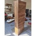 thumbnail image 2 of 3-Tier Black Embossed Bookshelf - Adjustable Farmhouse Bookcase with Anti-Slip, Open Floor Standing Storage Rack for Home Office, Library, Study - Specs: Three-Tier, Color: Black Embossed, Size: W800, 2 of 5