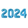thumbnail image 2 of 40 Inch Gold 2024 Number Balloons for New Year's Decorations - Helium Supported Foil Balloons for Party & Graduation, 2 of 3