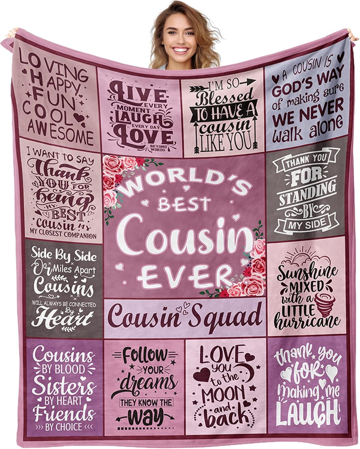 XZYG Birthday Blanket Gift for Cousin(40*50inch)