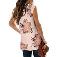 thumbnail image 2 of Nouveau Femmes Casual Imprimé Coutures V Cou Hauts, 2 of 2