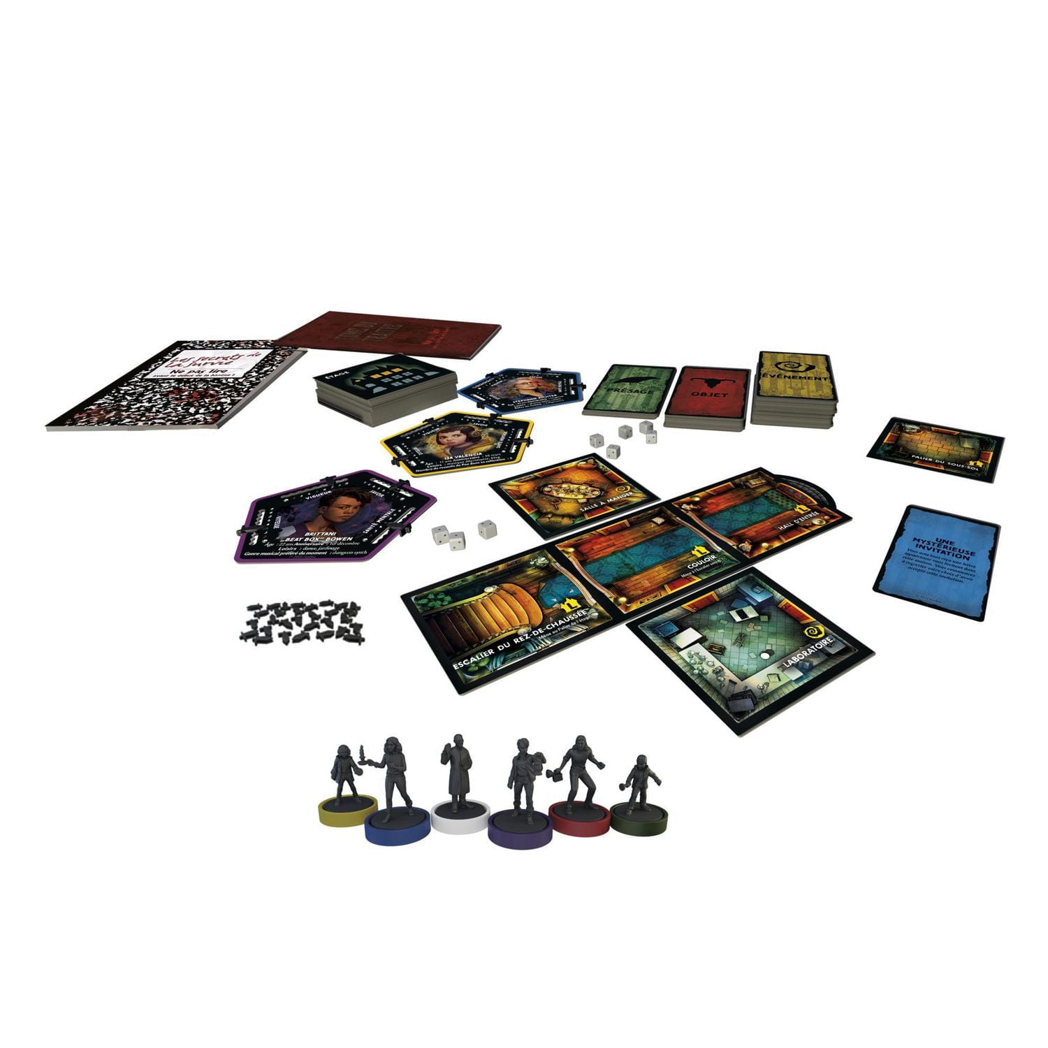 Avalon Hill Betrayal at the House on the Hill, jeu de plateau coopératif 3e édition, 50 scénarios effrayants, de 3 à 6 joueurs, dès 12 ans
